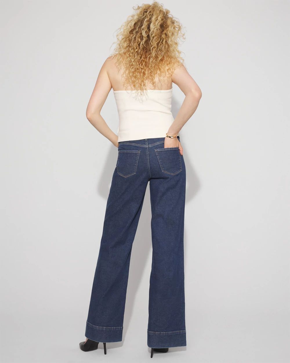 Extra High-Rise Wide-Leg Trouser Jean | White House Black Market